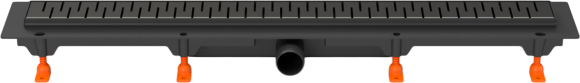 Душевой трап (лоток) MCH Chudej Medium CH850MC 85 см, матовый черный