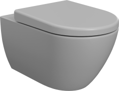 Унитаз подвесной BOCCHI Venezia 1295-006-0129 A0301-006 с микролифтом, безободковый, матовый серый