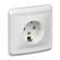 Розетка 1-м СП Этюд 16А IP20 250В с заземл. защ. шторки бел. SE PC16-004B Розетка 1-м СП Этюд 16А IP20 250В с заземл. защ. шторки бел. SE PC16-004B