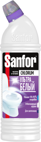 Универсальное моющее средство Sanfor WC Gel Chlorum Ультра белый 0,75 л