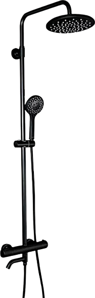 Душевая стойка Gappo G90 G2490-6 с термостатом, черная