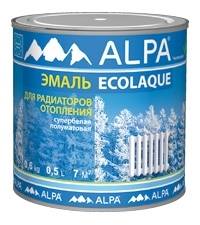 Экоэмаль для радиаторов 0,5л полуматовая, термос-я на водной основе