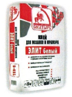 Клей Элит белый Б-421 для мозайки и мрамора 25кг Клей Элит белый Б-421 для мозайки и мрамора 25кг