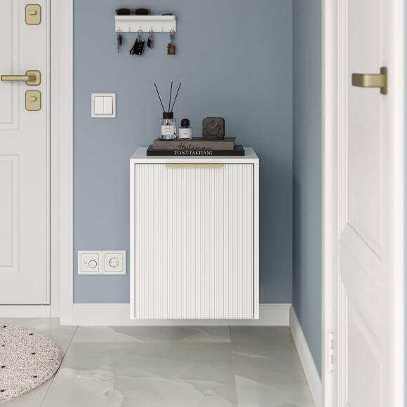 Тумба DIWO Краснодар, 45x56x43 см, белая, ручка золото