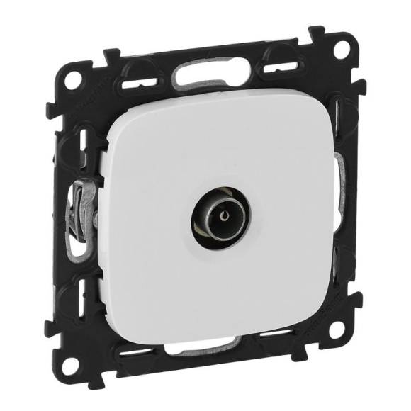 Розетка телевизионная TV 1-м Valena Allure 0-2400МГц с топологией "звезда" с лицев. панелью механизм бел. Leg 753751 Розетка телевизионная TV 1-м Valena Allure 0-2400МГц с топологией "звезда" с лицев. панелью механизм бел. Leg 753751