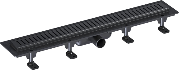 Душевой трап Good Door ТЛ00034 64,5x5,3 см, черный