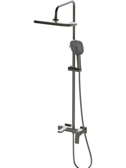 Душевая стойка Haiba HB24831-3 оружейная сталь