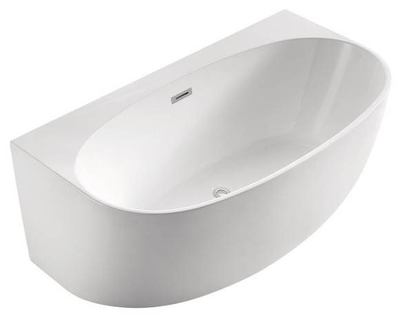 Ванна акриловая Azario Cambridge 1695х880х580 пристенная, с сифоном и металлической рамой CAM17289