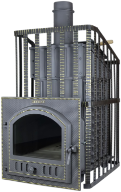 Чугунная Банная Печь «Гефест Ураган-35 (М)»