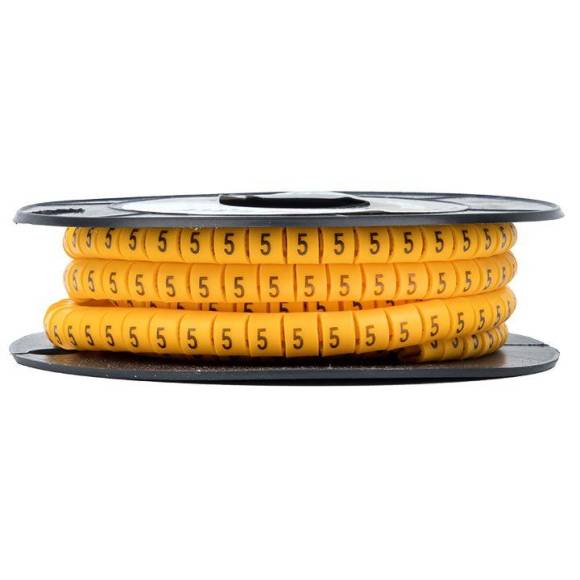 Маркер каб. 1.5кв.мм "5" (к-1000ед) (ЕС-0) EKF plc-KM-1.5-5 Маркер каб. 1.5кв.мм "5" (к-1000ед) (ЕС-0) EKF plc-KM-1.5-5