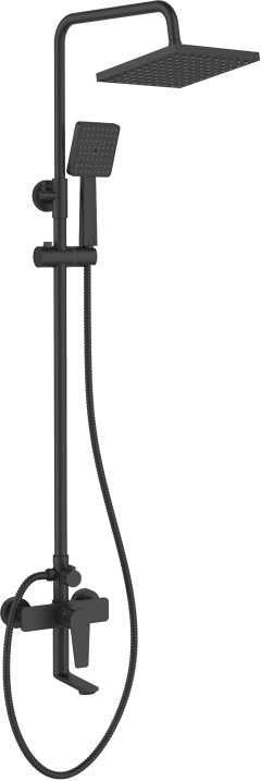 Душевая стойка Tokito Rain TOK-RAI-1014BL черная матовая
