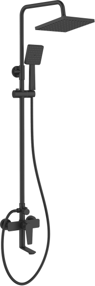 Душевая стойка Tokito Rain TOK-RAI-1014BL черная матовая