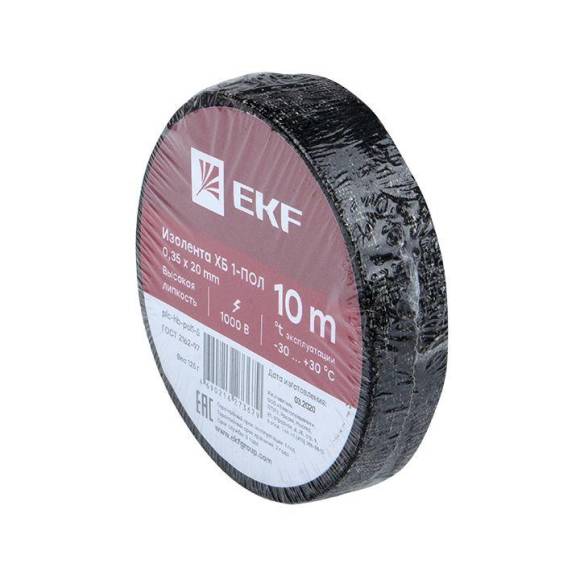 Изолента ХБ 1-ПОЛ 20мм (рул.10м) (125г) PROxima EKF plc-hb-pol1-5 Изолента ХБ 1-ПОЛ 20мм (рул.10м) (125г) PROxima EKF plc-hb-pol1-5