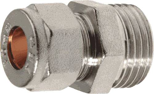 Ниппель TeRma 06009 1/2"-3/8", с цангой