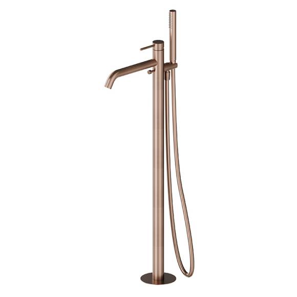 Напольный смеситель для ванны с душем Newform X-Steel 316 69684EX.59.067 copper bronze