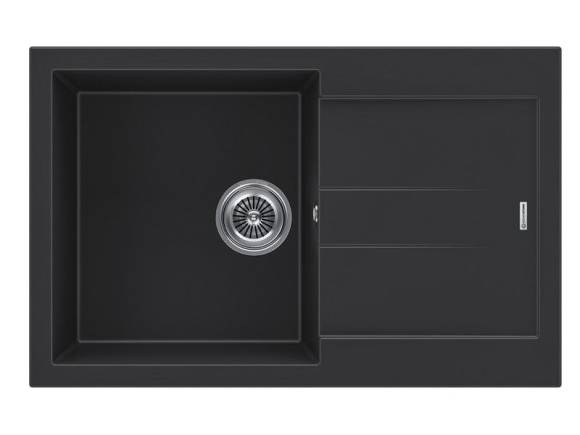 Кухонная мойка KUCHENSTERN PLAT 50 черный 206BL20