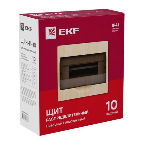Щит ЩРН-П-10 IP41 светлое дерево PROxima EKF pb40-n-10-light Щит ЩРН-П-10 IP41 светлое дерево PROxima EKF pb40-n-10-light