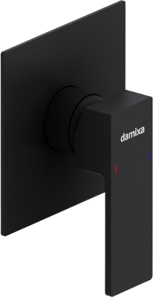 Встраиваемый смеситель для душа и ванны Damixa Gala 537500300 С ВНУТРЕННЕЙ ЧАСТЬЮ, матовый черный