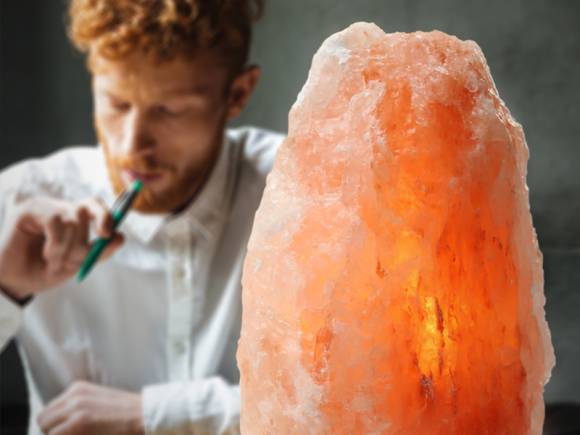 Соляная лампа Скала (1-2кг) диммер Saltway