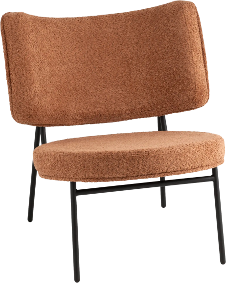 Кресло Stool Group District Lounge букле терракотовый