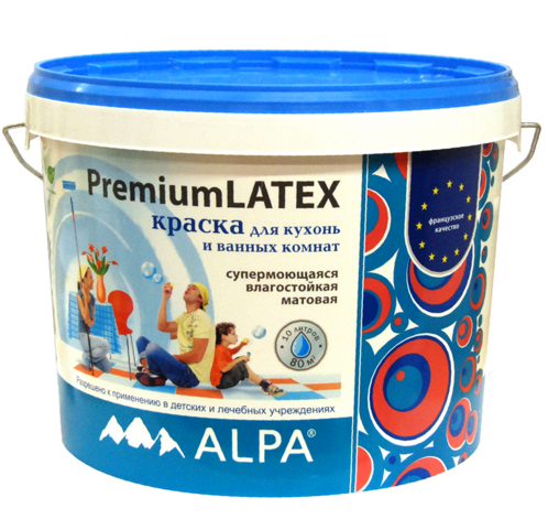 Краска PremiumLATEX (Альпалатекс) 1л