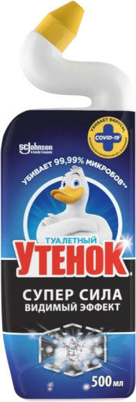 Универсальное моющее средство Туалетный утенок Супер сила видимый эффект 0,5 л