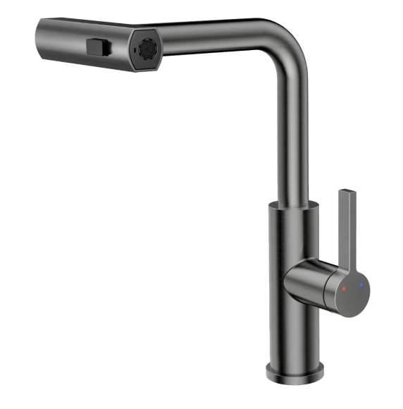 Смеситель для кухни Rush Tinos TI3732-18Grey графит