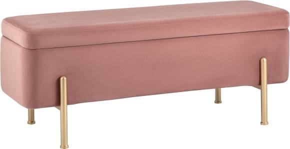 Банкетка Stool Group Болейн 110 велюр розовый