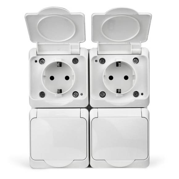 Розетка 4-м ОП Nix 16А IP54 250В с заземл. с крышкой бел. TOKOV ELECTRIC TKE-NX-R4Z-C01-IP54 Розетка 4-м ОП Nix 16А IP54 250В с заземл. с крышкой бел. TOKOV ELECTRIC TKE-NX-R4Z-C01-IP54