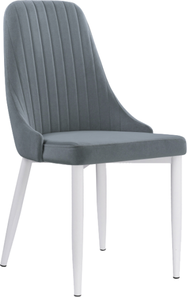 Стул Woodville Kora gray, ножки white