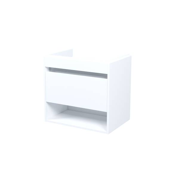 Тумба под раковину без столешницы IDDIS Zodiac X 60 подвесная, матовая белая