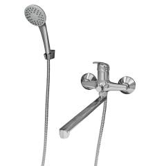 Смеситель с длинным изливом для ванны Rush Vrangel VR7114-51 хром