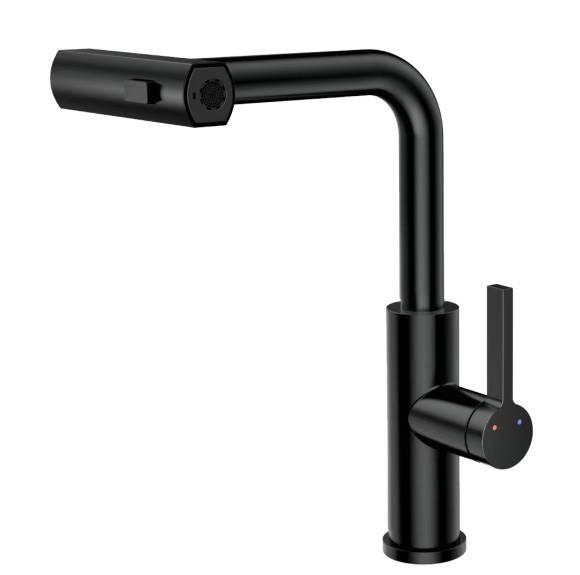 Смеситель для кухни Rush Tinos TI3732-18Black матовый черный