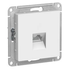 Розетка компьютерная 1-м AtlasDesign RJ45 кат.5E механизм бел. SE ATN000183