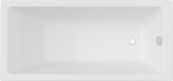 Акриловая ванна DIWO Казань без опоры 150x70 см, пристенная, белая
