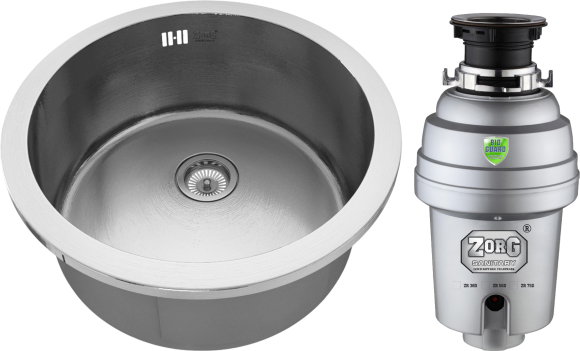 Комплект Мойка Zorg Inox RX ZR-500 + Измельчитель Inox D ZR-56 D