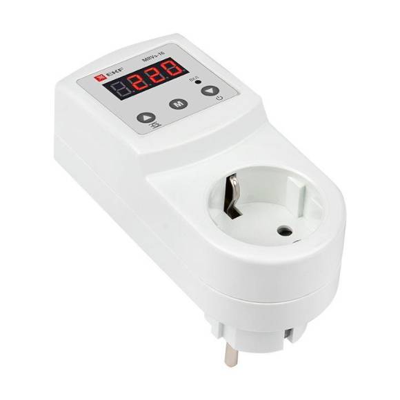 Реле напряжения цифровое розеточное  MRVs-16 PROxima EKF MRVs-16 Реле напряжения цифровое розеточное  MRVs-16 PROxima EKF MRVs-16