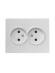 Розетка 2-м СП VESNA без заземл. ПБТ бел. LEZARD 742-0200-128B Розетка 2-м СП VESNA без заземл. ПБТ бел. LEZARD 742-0200-128B