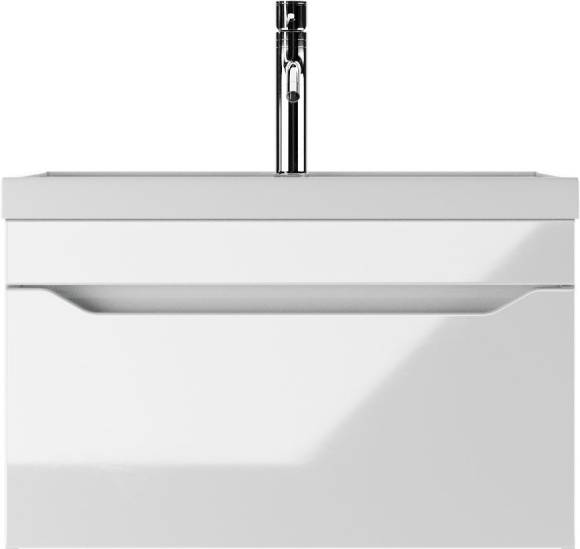 Тумба с раковиной Айсберг Ева 70 подвесная, 1 ящик, белая