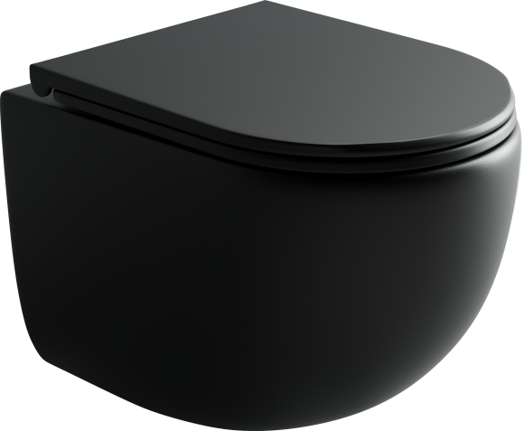 Унитаз подвесной Ceramicanova UP Rimless CN4007MB черный матовый