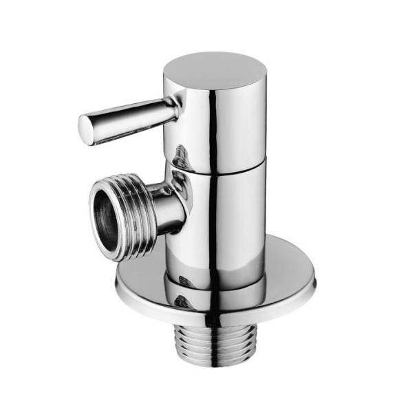 Вентиль Aquasfera 1073, угловой, с отражателем, 1/2" НРx1/2" НР