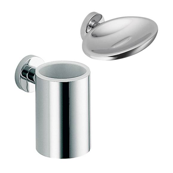 Набор Стакан Colombo Design Plus W4902 хром + Мыльница W4901 хром