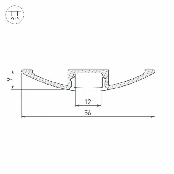 Профиль для ступеней Arlight ARH-FLAT-2000 ANOD 016149 Профиль для ступеней Arlight ARH-FLAT-2000 ANOD 016149