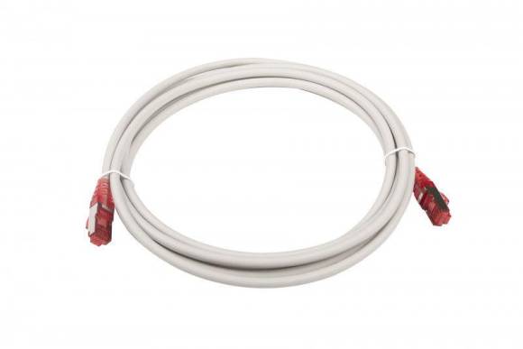 Патч-корд кат.5E F/UTP экранир. LSZH PC-LPM-STP-RJ45-RJ45-C5e-3M-LSZH-GY 3м сер. Hyperline 42338