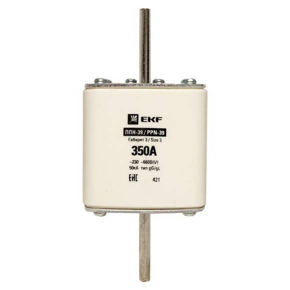 Вставка плавкая ППН-39 630/350А габарит 3 PROxima EKF fus-39/630/350 Вставка плавкая ППН-39 630/350А габарит 3 PROxima EKF fus-39/630/350