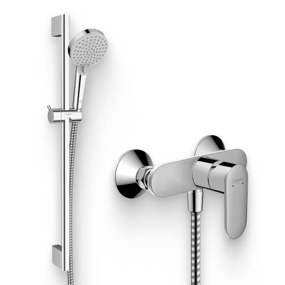 Душевой комплект Смеситель для душа Hansgrohe Vernis Blend 71640000 хром + Гарнитур 26275000 хром