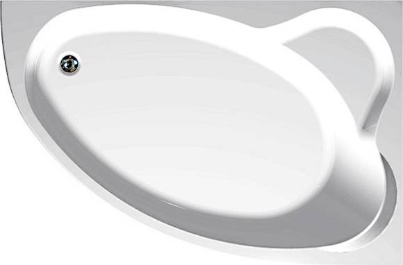 Акриловая ванна Aquanet Mayorca 00205438 R 150x100 см, угловая, правая, пристенная, белая, асимметричная, с каркасом, с сиденьем