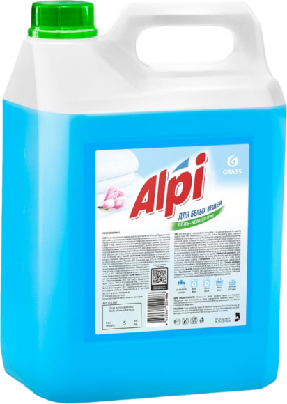 Средство для стирки Grass Alpi для белых вещей, 5 л