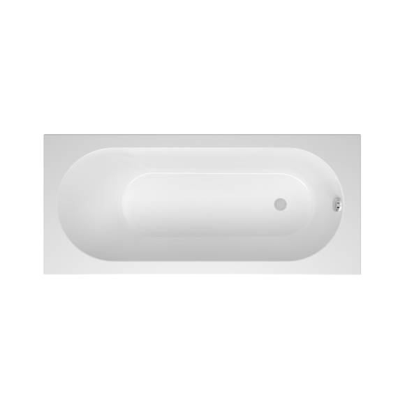 Акриловая ванна ALBA SPA Supreme slim 180x80 см, пристенная, белая, с каркасом