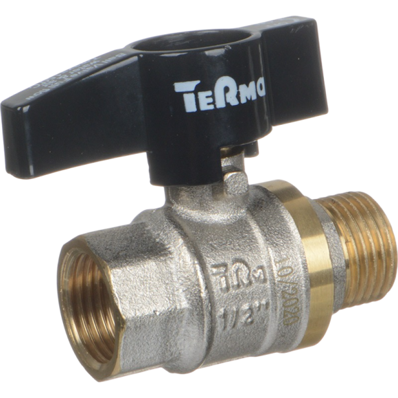 Шаровой кран TeRma CB 30214 1/2", вн-нар, ручка флажок